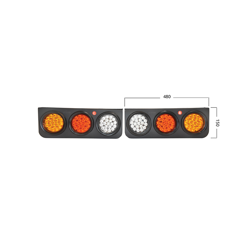 Set lampi spate camion cu LED 480x150 12/24V Breckner Germany - imagine 4