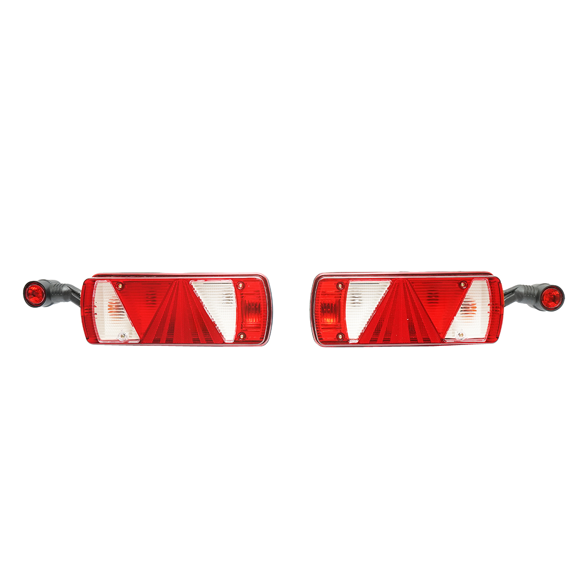 Set lampi 12-24V spate camion 470-350x90mm, cu lampi de gabarit, 5 functii Breckner Germany