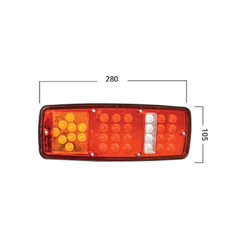 Set lampi spate camion LED 24V 280x105x27mm Breckner Germany - imagine 5