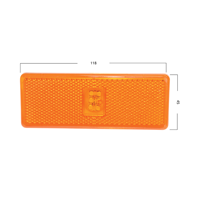 Lampa laterala LED 118x45 de gabarit galbena 12/24V Breckner Germany - imagine 4