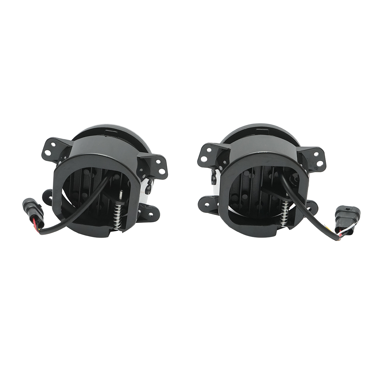 Set 2 proiectoare ceata LED cu DRL Angel Eyes 10-60V 30W, 3 functii alb/galben, lumina de zi, ceata si semnalizare Breckner Germany - imagine 2