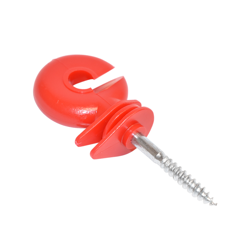 Izolator inelar premium rosu 91x35mm pentru gard electric Breckner Germany - imagine 2
