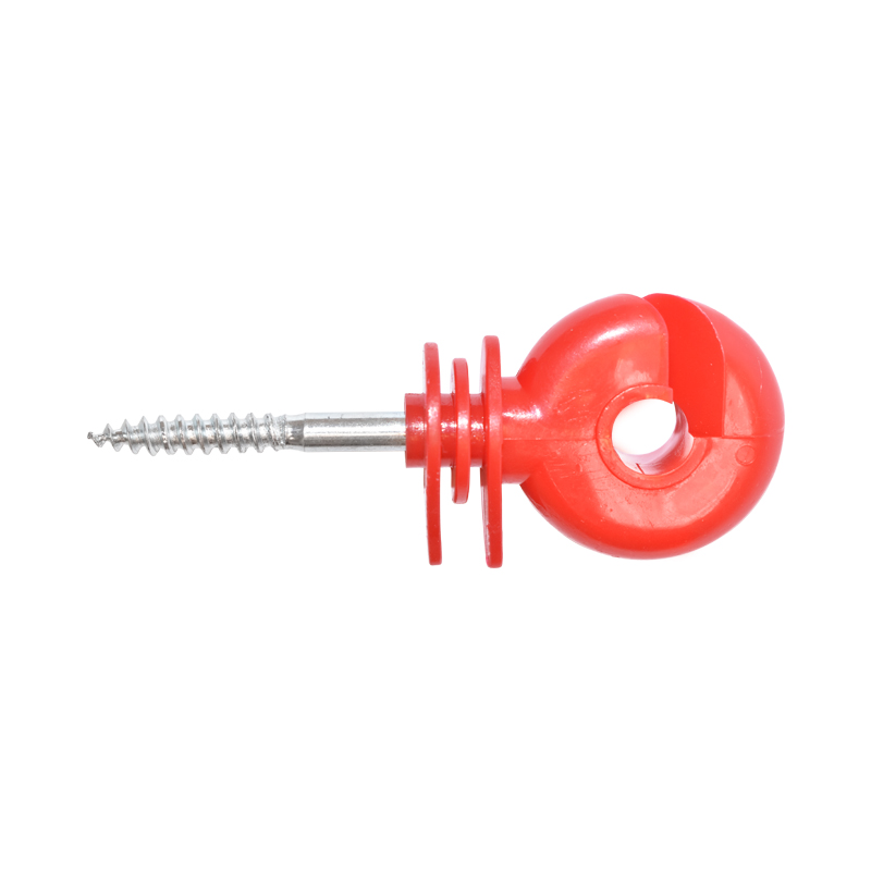 Izolator inelar premium rosu 91x35mm pentru gard electric Breckner Germany - imagine 3