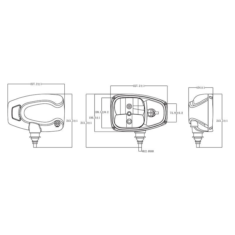 Set lampi tip far cu semnalizare dreapta si stanga 12V HR-A-015 Breckner Germany - imagine 6