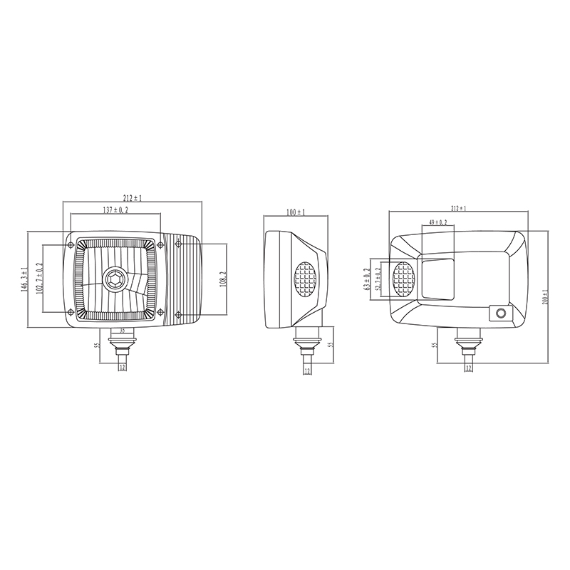 Set lampi tip far cu semnalizare dreapta si stanga 12V HR-A-023 Breckner Germany - imagine 5