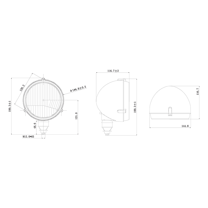 Lampa, proiector de lucru universala pentru tractor si utilaje agricole 12V Breckner Germany - imagine 5
