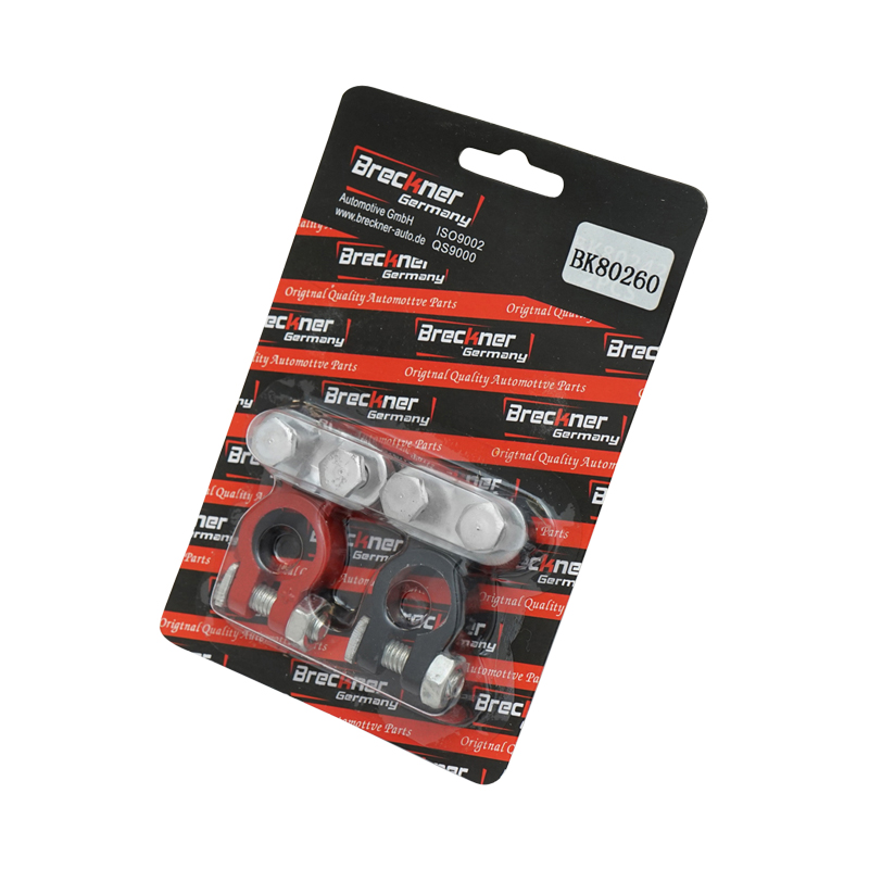 Set borne baterie Zn rosu si negru Breckner Germany - imagine 6