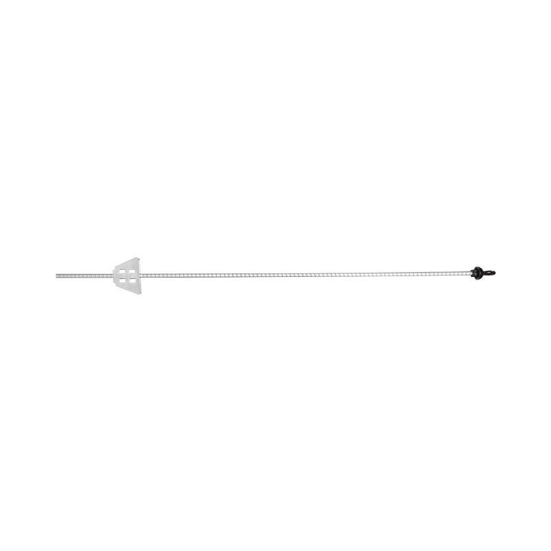 Stalp metalic 1080mm cu izolator 59x33mm pentru gard electric Breckner Germany - imagine 2