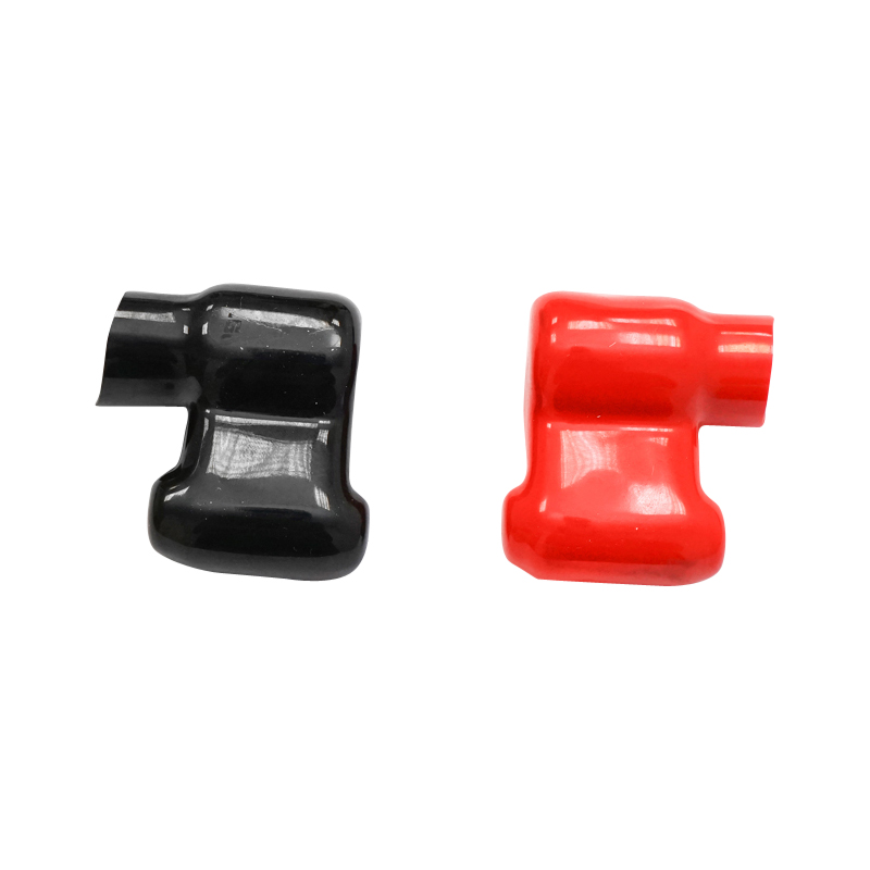 Set borne baterie cu clema HD++ protectie cauciuc rosu si negru Breckner Germany - imagine 5