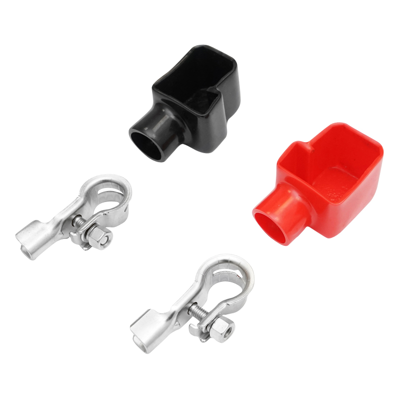 Set borne baterie cu protectie cauciuc Breckner Germany - imagine 2