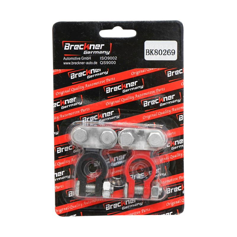 Set borne baterie Zn rosu si negru Breckner Germany