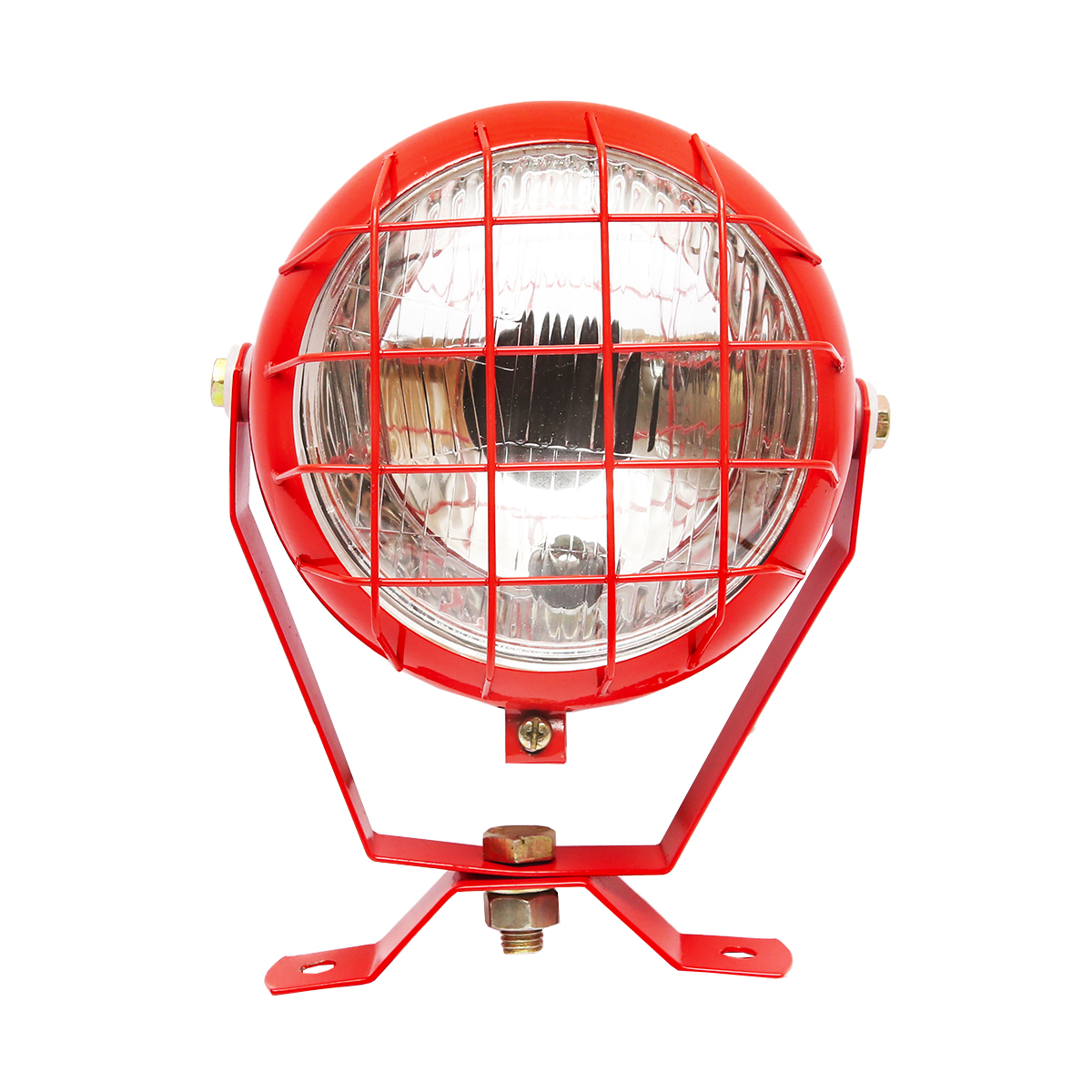 Lampa, proiector de lucru portocalie reglabila cu intrerupator pentru tractor sau utilaje agricole 12V Breckner Germany