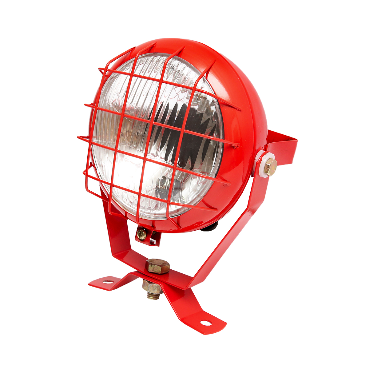 Lampa, proiector de lucru portocalie reglabila cu intrerupator pentru tractor sau utilaje agricole 12V Breckner Germany - imagine 2