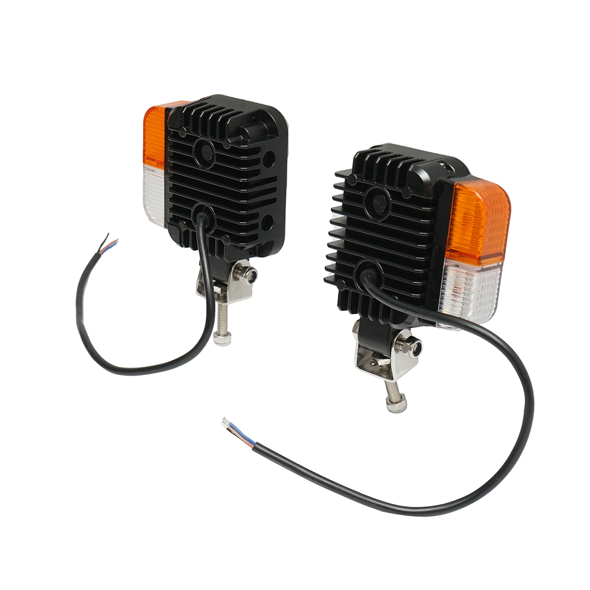 Set faruri universale tractor stanga si dreapta cu LED 10-80V, temperatura culoare 6000K, pozitii 3W LED si semnalizare 3W LED Breckner Germany - imagine 3