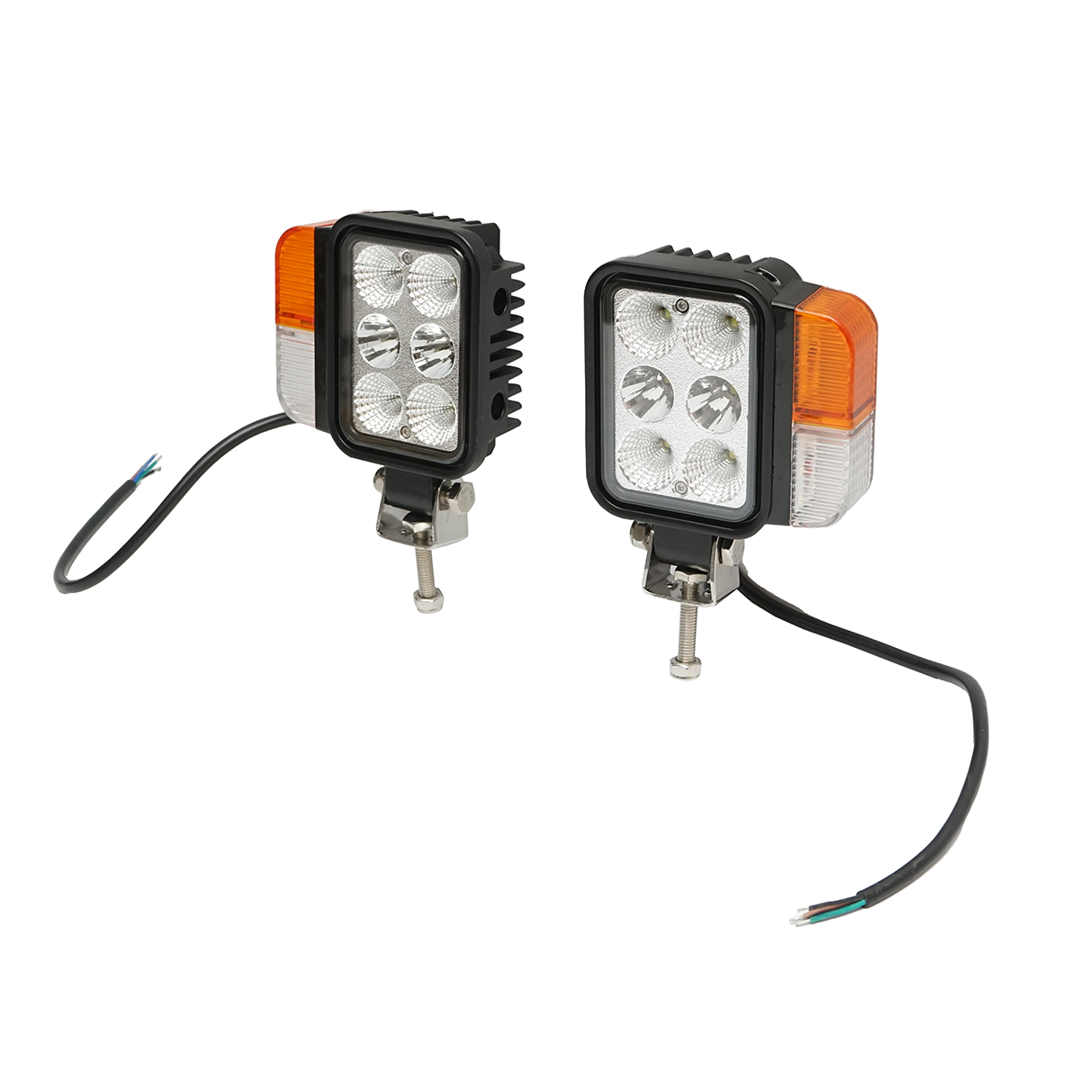 Set faruri universale tractor stanga si dreapta cu LED 10-80V, temperatura culoare 6000K, pozitii 3W LED si semnalizare 3W LED Breckner Germany - imagine 4