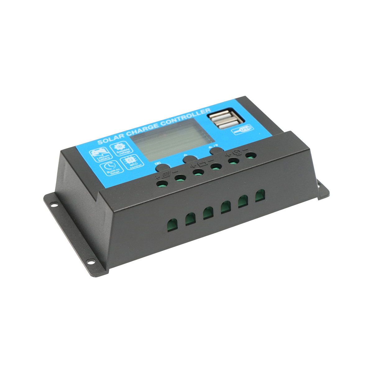 Regulator tensiune pentru panou solar 12/24V, 20A, 2X port USB Breckner Germany - imagine 4