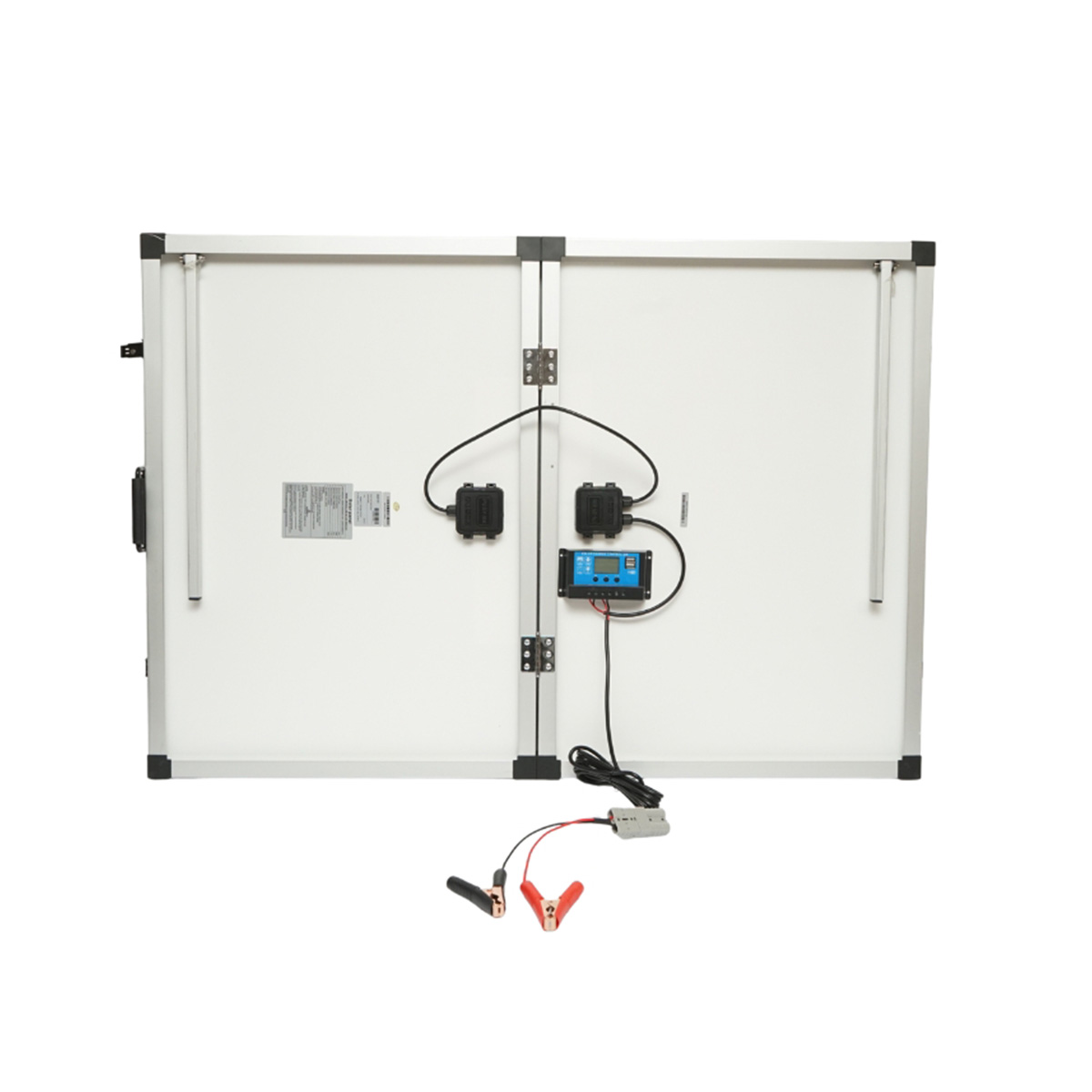 Panou solar 145W portabil fotovoltaic monocristalin tip valiza cu regulator tensiune 12/24V 20Ah 2 USB-uri Breckner Germany - imagine 5