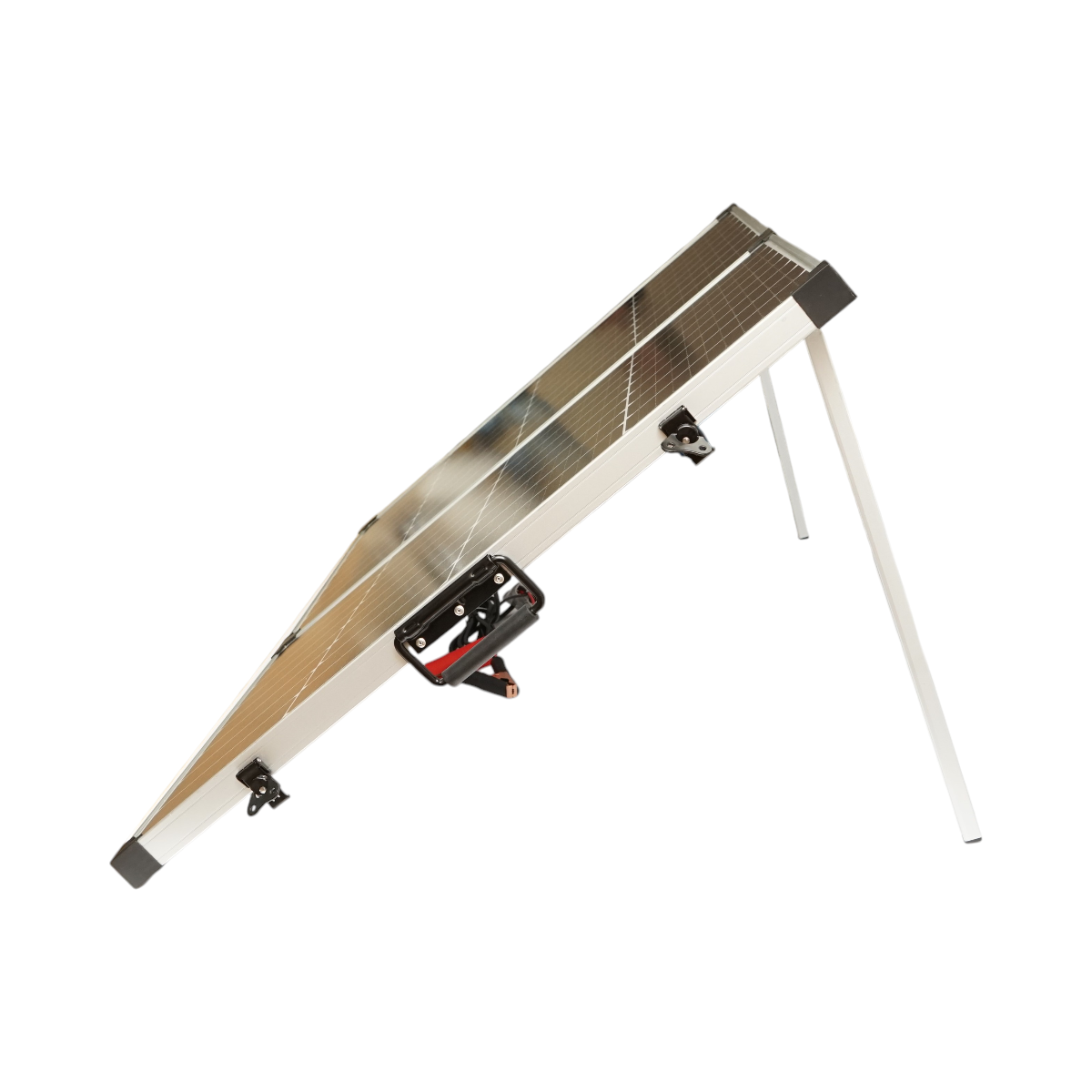 Panou solar 145W portabil fotovoltaic monocristalin tip valiza cu regulator tensiune 12/24V 20Ah 2 USB-uri Breckner Germany - imagine 7