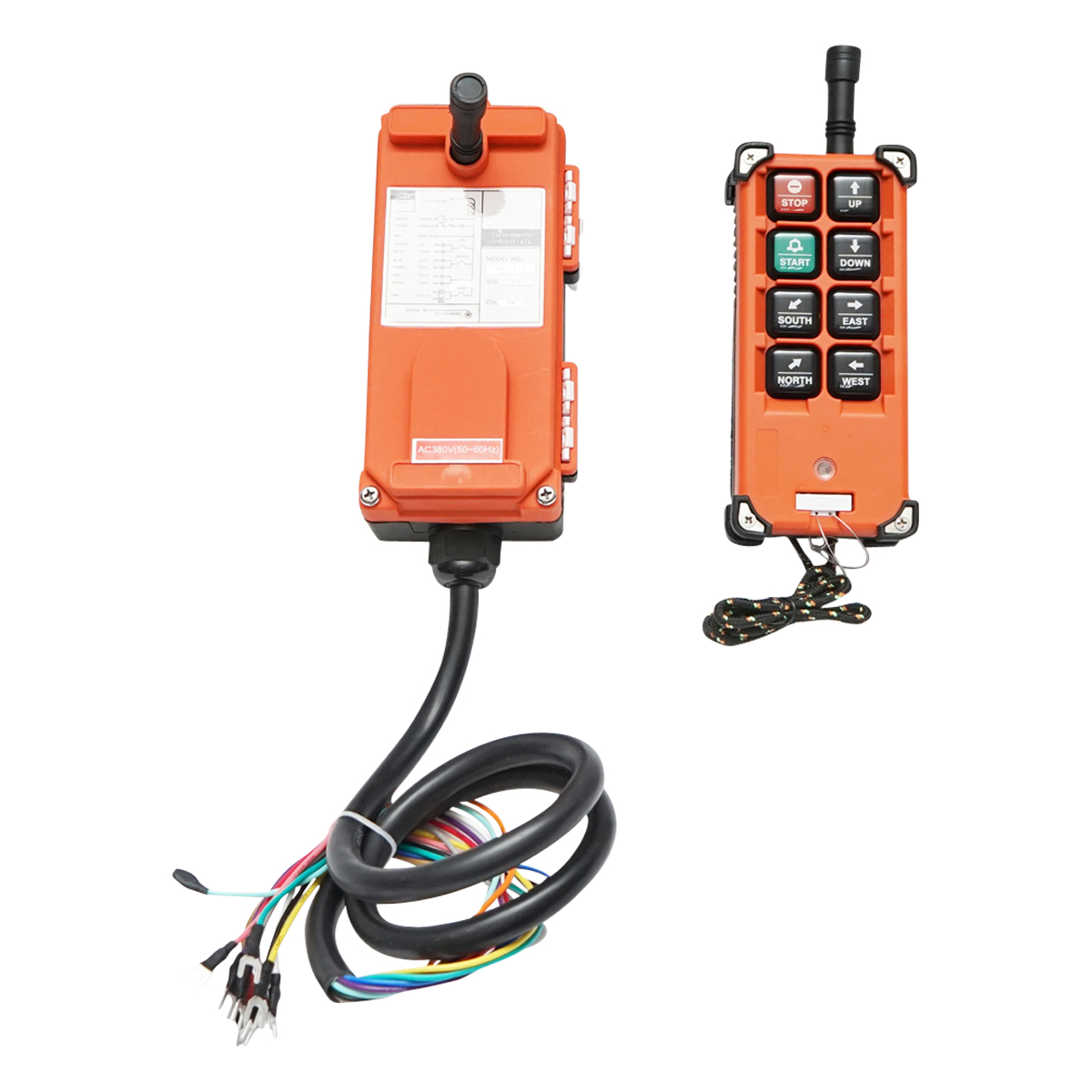 Telecomanda industriala wireless cu 6 comenzi AC 380V si protectie la apa Breckner Germany - imagine 2