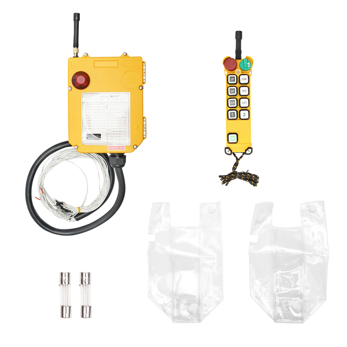 Telecomanda industriala wireless cu 10 comenzi AC 380V si protectie la apa Breckner Germany