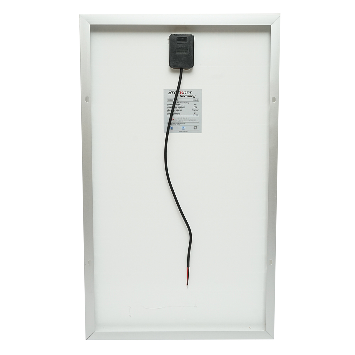 Panou solar 50W fotovoltaic monocristalin 400x670x25mm Breckner Germany - imagine 2