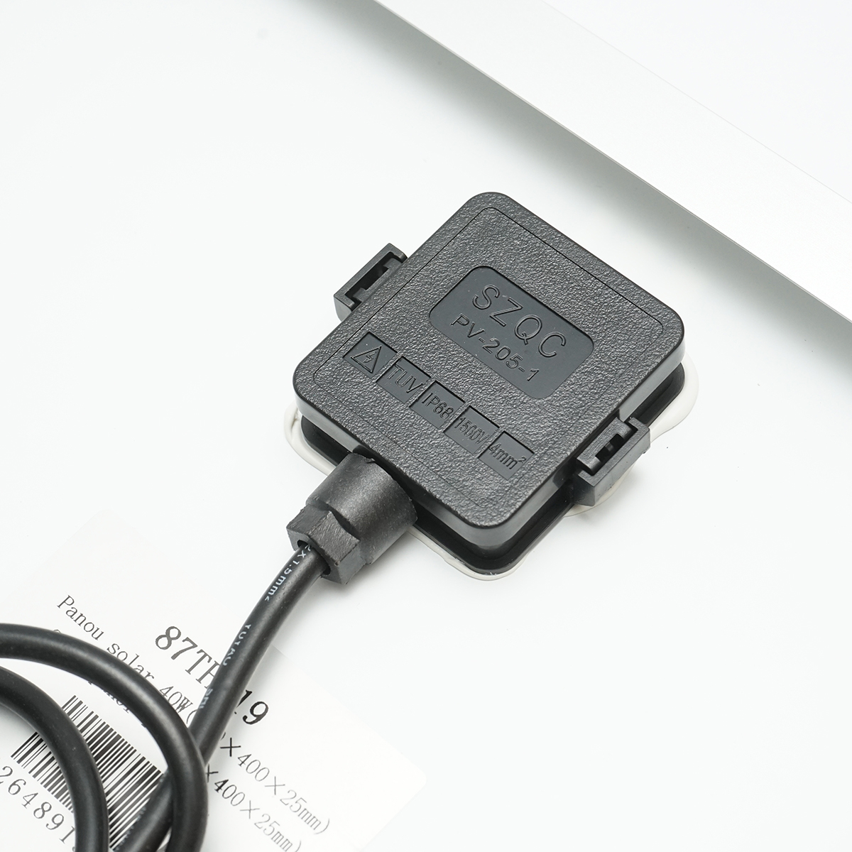 Panou solar 40W fotovoltaic monocristalin cu cablu de conectare 90cm si tensiune maxima 18V 570x400x25mm Breckner Germany - imagine 5