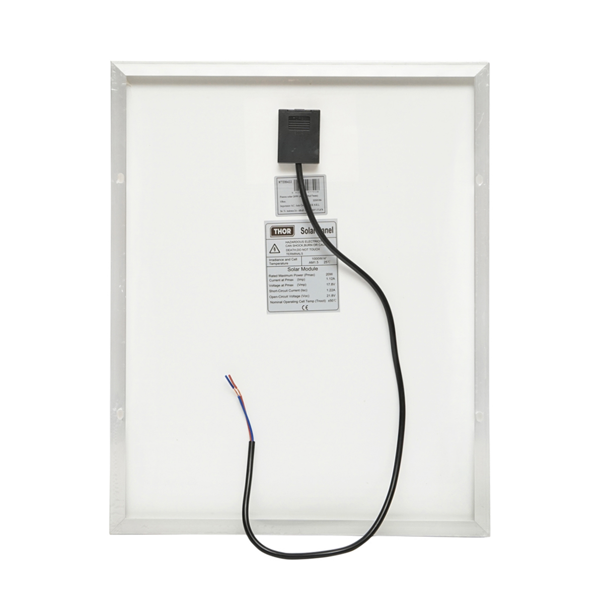 Panou solar Thor 20W fotovoltaic monocristalin 400x300x17 mm - imagine 3