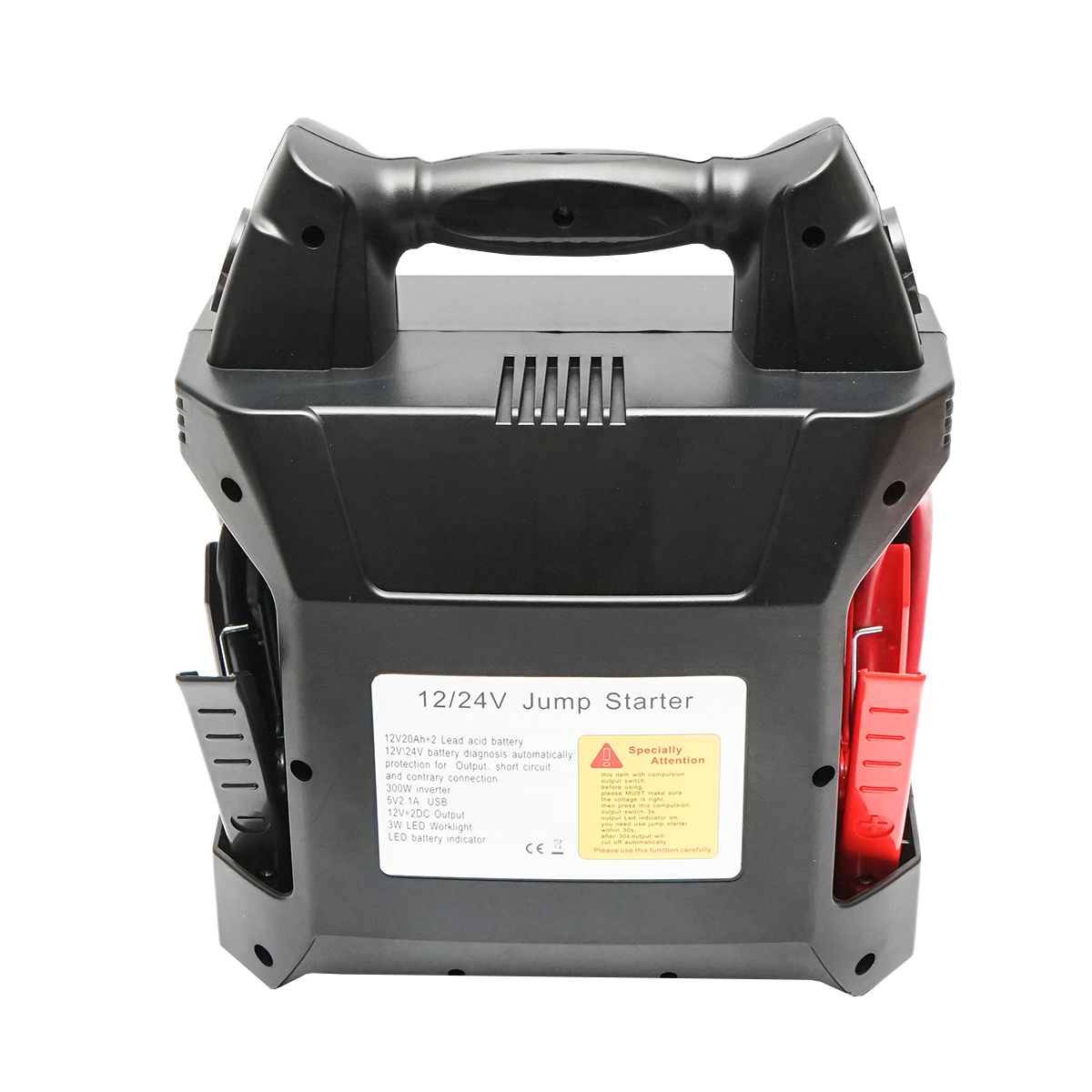 Robot pornire portabil cu 5 functii 12/24V 300W 600-3000A, baterie inclusa, lampa LED 3W si 1xUSB 5V/2.1A - imagine 6