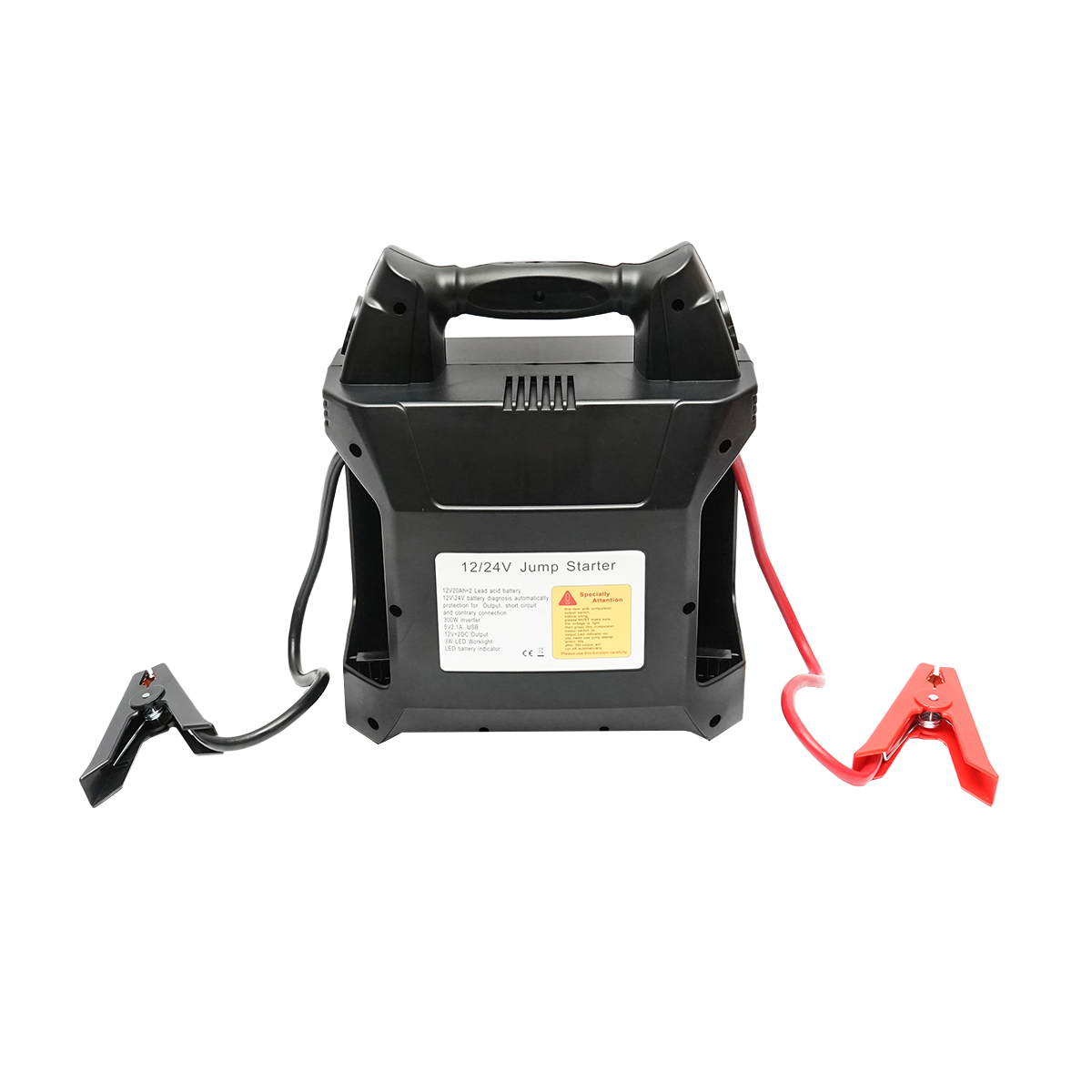 Robot pornire portabil cu 5 functii 12/24V 300W 600-3000A, baterie inclusa, lampa LED 3W si 1xUSB 5V/2.1A - imagine 2