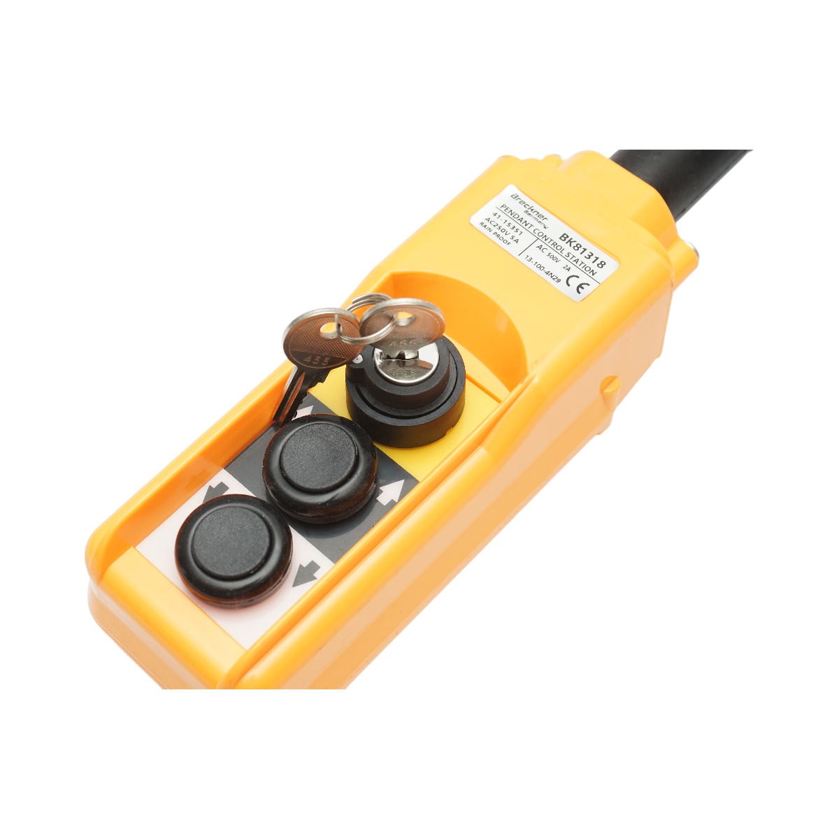 Telecomanda industriala cu 2 comenzi si contact general cu cheie AC 250V/5A-500V/2A Breckner Germany - imagine 6