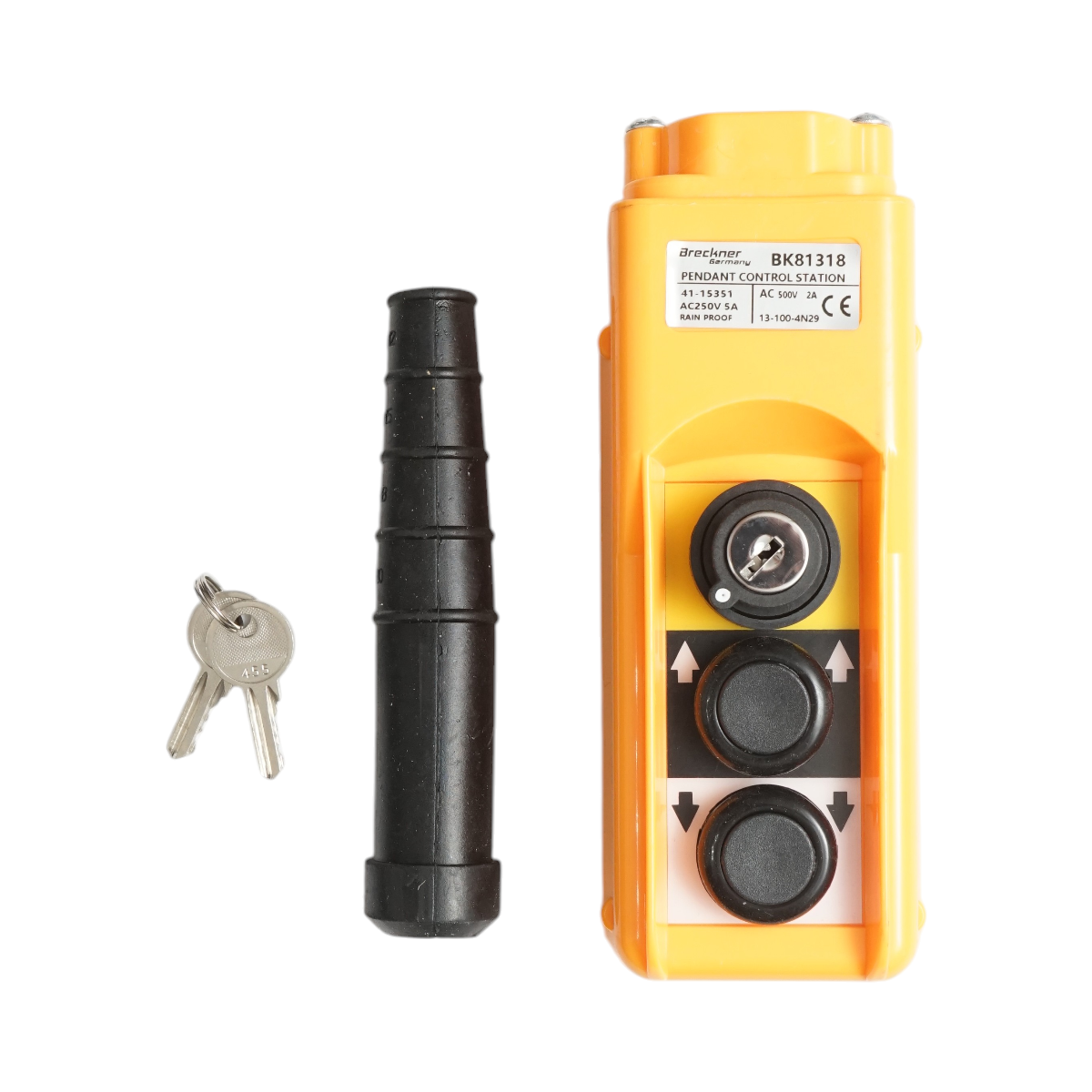 Telecomanda industriala cu 2 comenzi si contact general cu cheie AC 250V/5A-500V/2A Breckner Germany - imagine 3