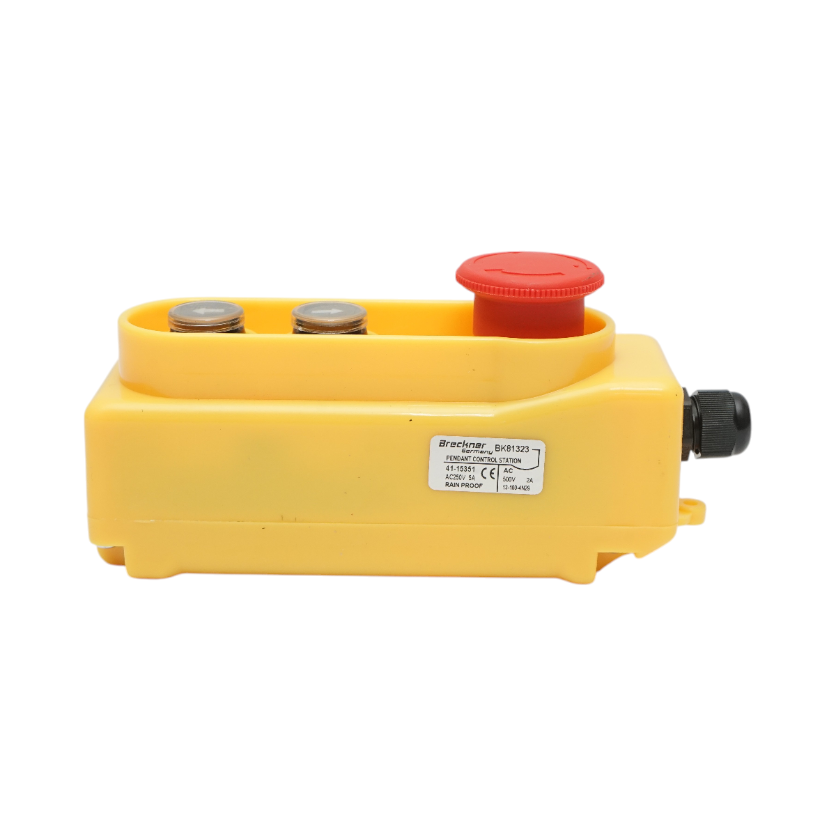 Telecomanda industriala cu 2 comenzi AC 250V/5A-500V/2A si buton oprire de urgenta Breckner Germany - imagine 4