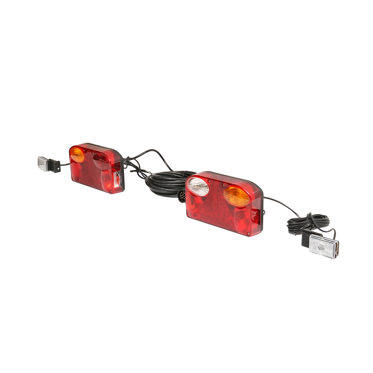 Set lampi universale remorca 12V cu 6 functii, cablaj 5.5m si priza 13 pini Breckner Germany - imagine 2
