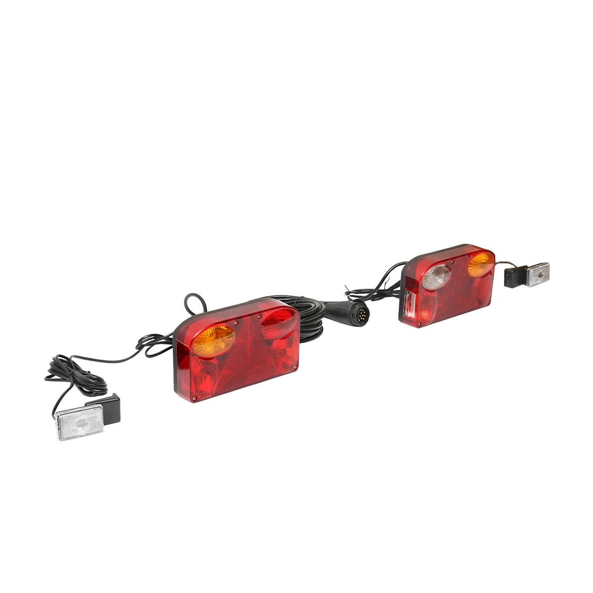 Set lampi universale remorca 12V cu 6 functii, cablaj 5.5m si priza 13 pini Breckner Germany - imagine 3