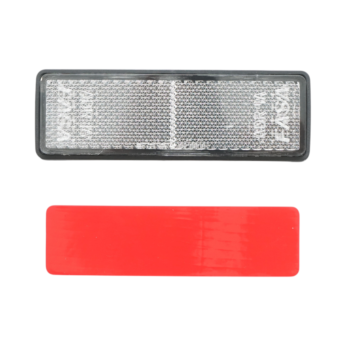 Reflectorizant dreptunghiular alb fata cu adeziv 90x32mm Breckner Germany - imagine 2