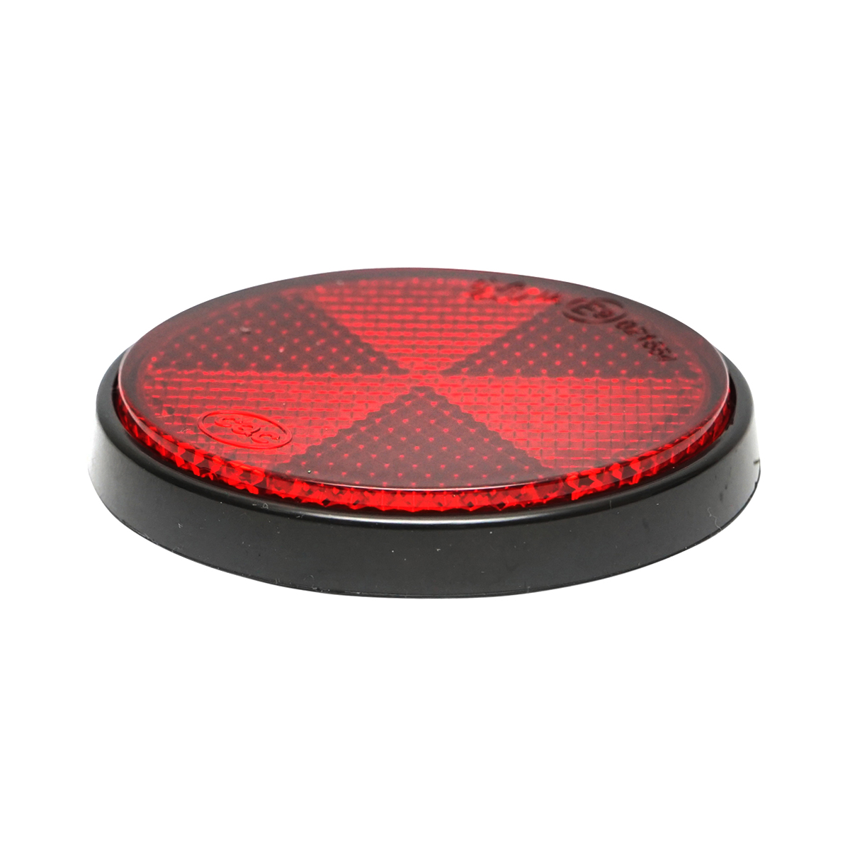 Reflectorizant rotund 60mm rosu spate Breckner Germany - imagine 3