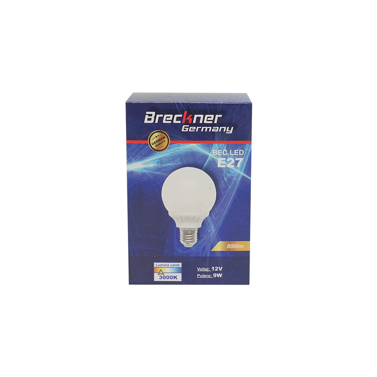 Bec led G80, E27 8W 12V lumina calda 3000K 810 lumen Breckner Germany - imagine 4
