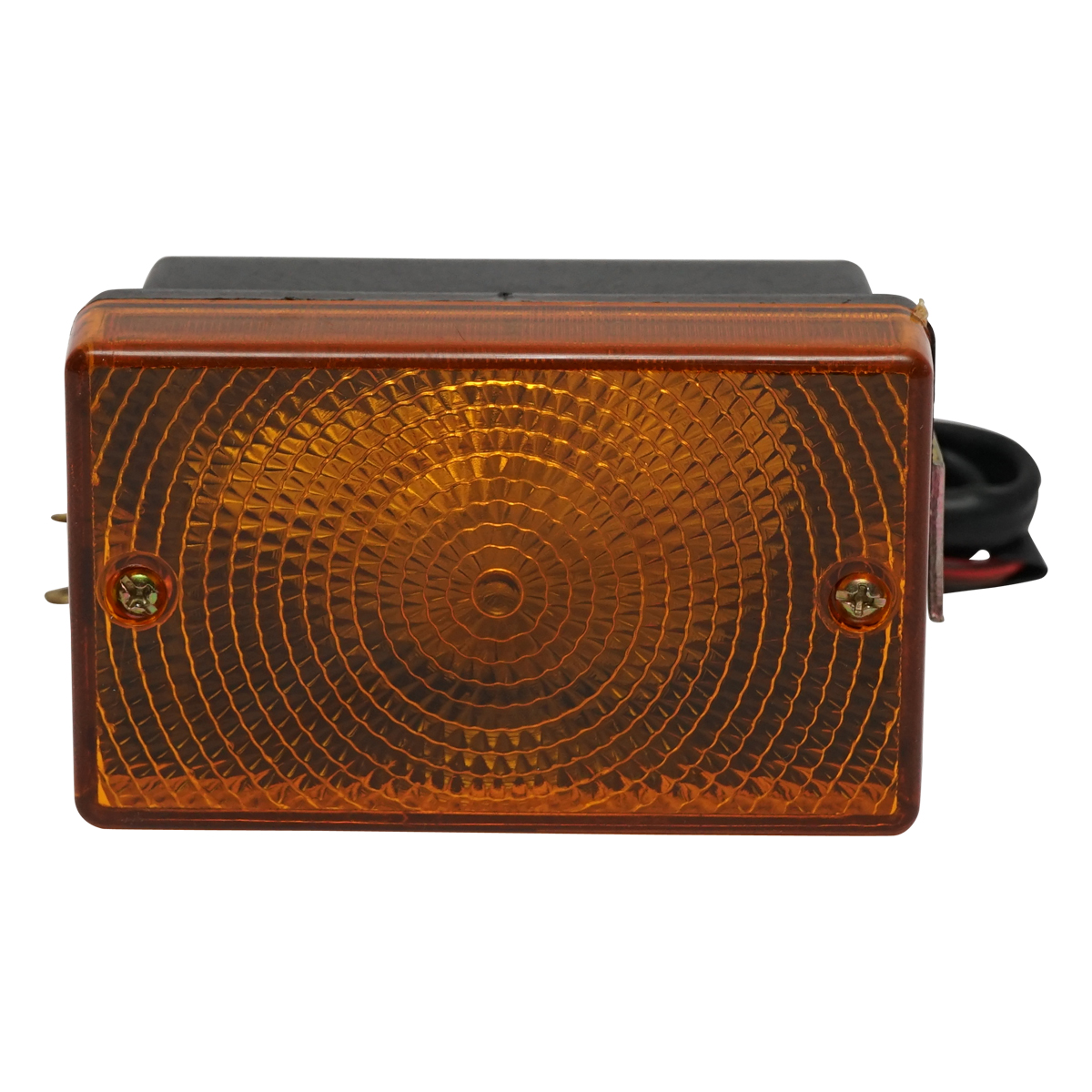 Lampa pozitie sau semnalizare fata galbena cu suport metalic tip brida - imagine 4