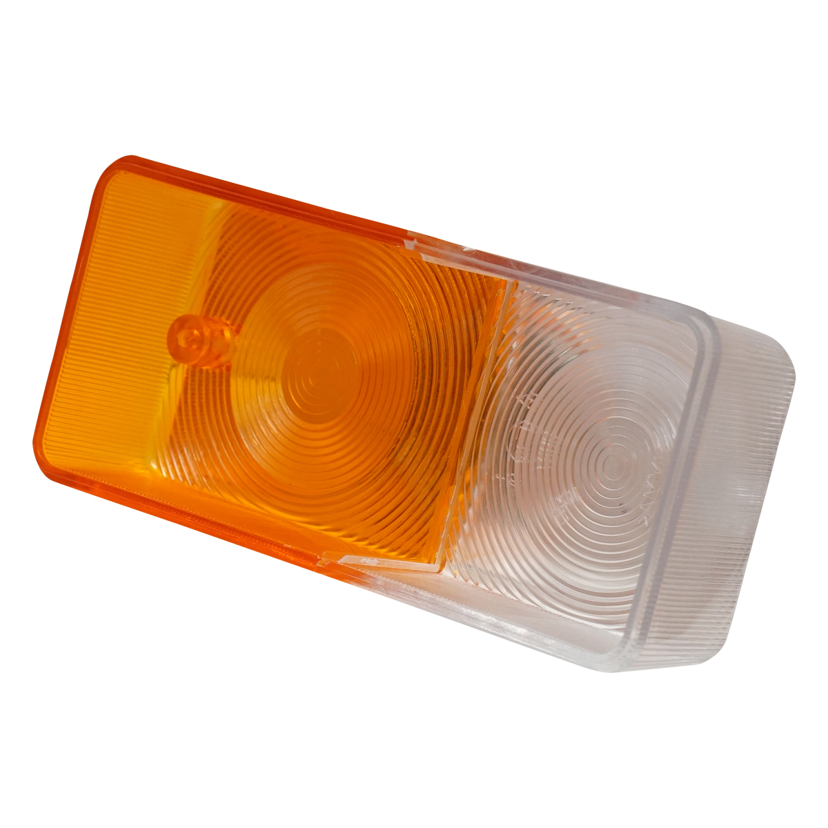 Dispersor/sticla lampa semnalizare fata alb-galben 180x80x43mm - imagine 4