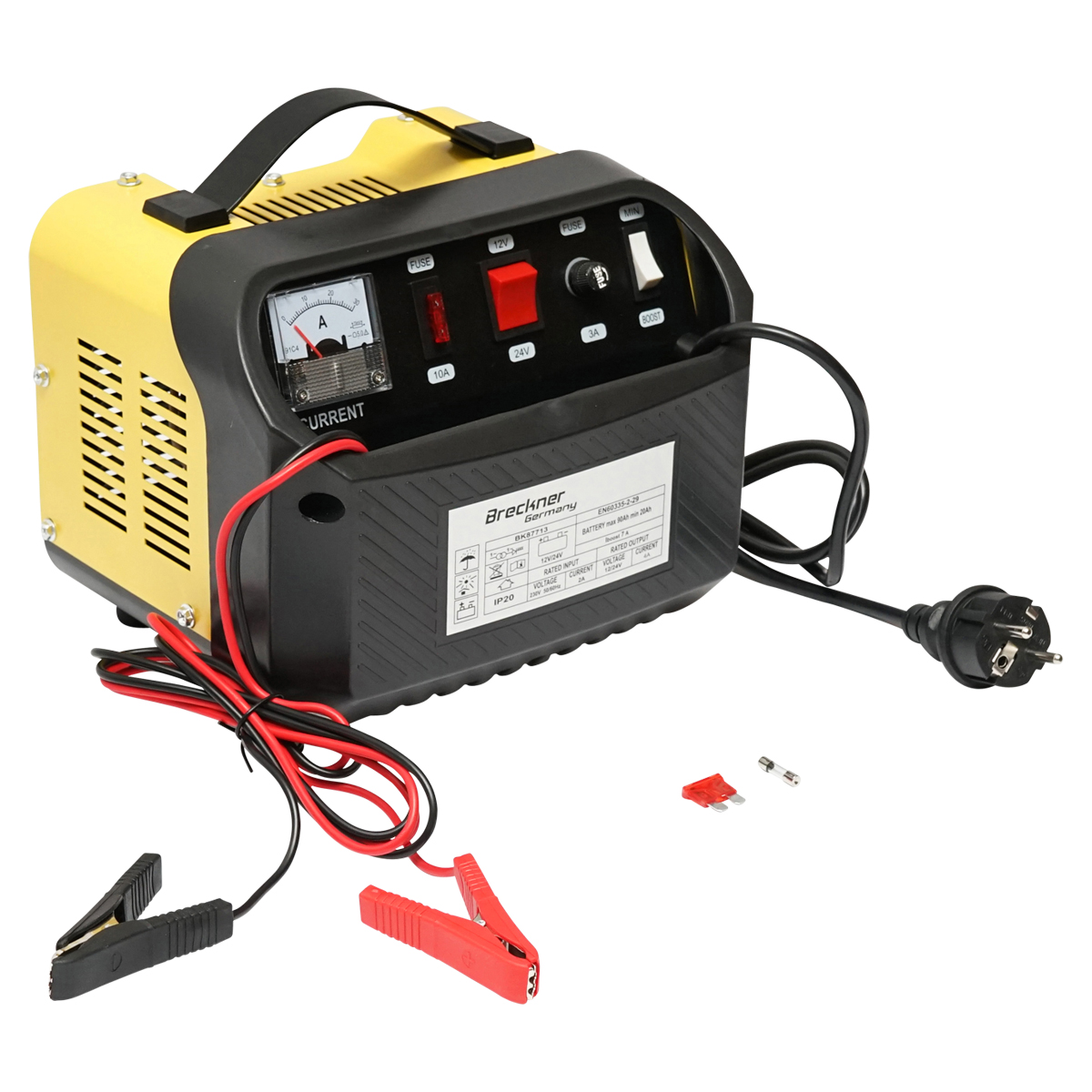 Redresor incarcator baterie auto 12/24V 5A 230V/140W pentru baterii 20-90Ah Breckner Germany - imagine 2