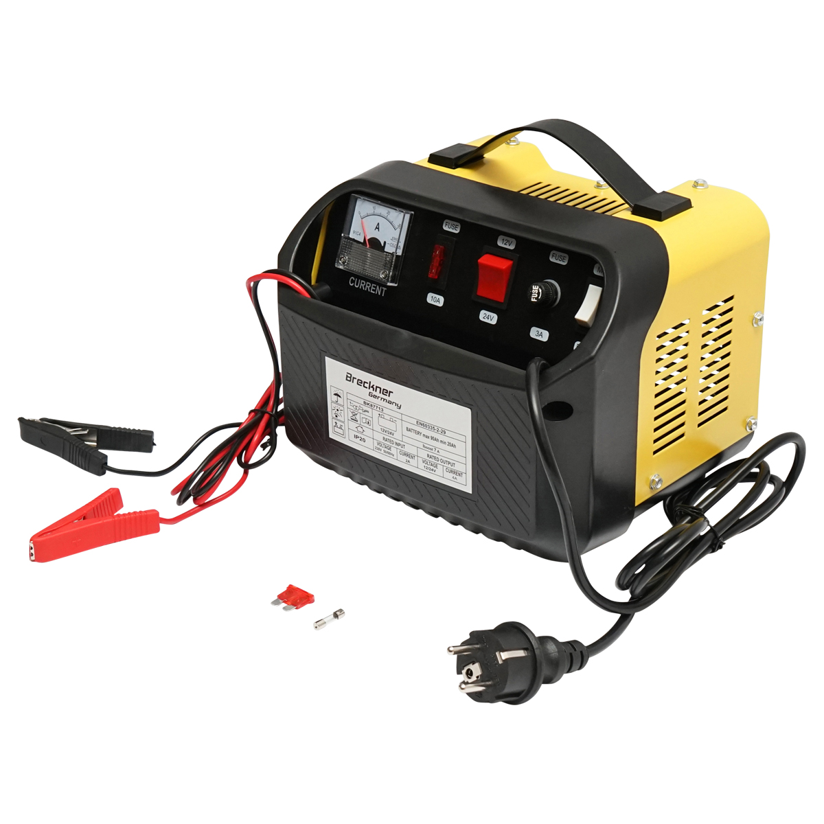 Redresor incarcator baterie auto 12/24V 5A 230V/140W pentru baterii 20-90Ah Breckner Germany - imagine 3