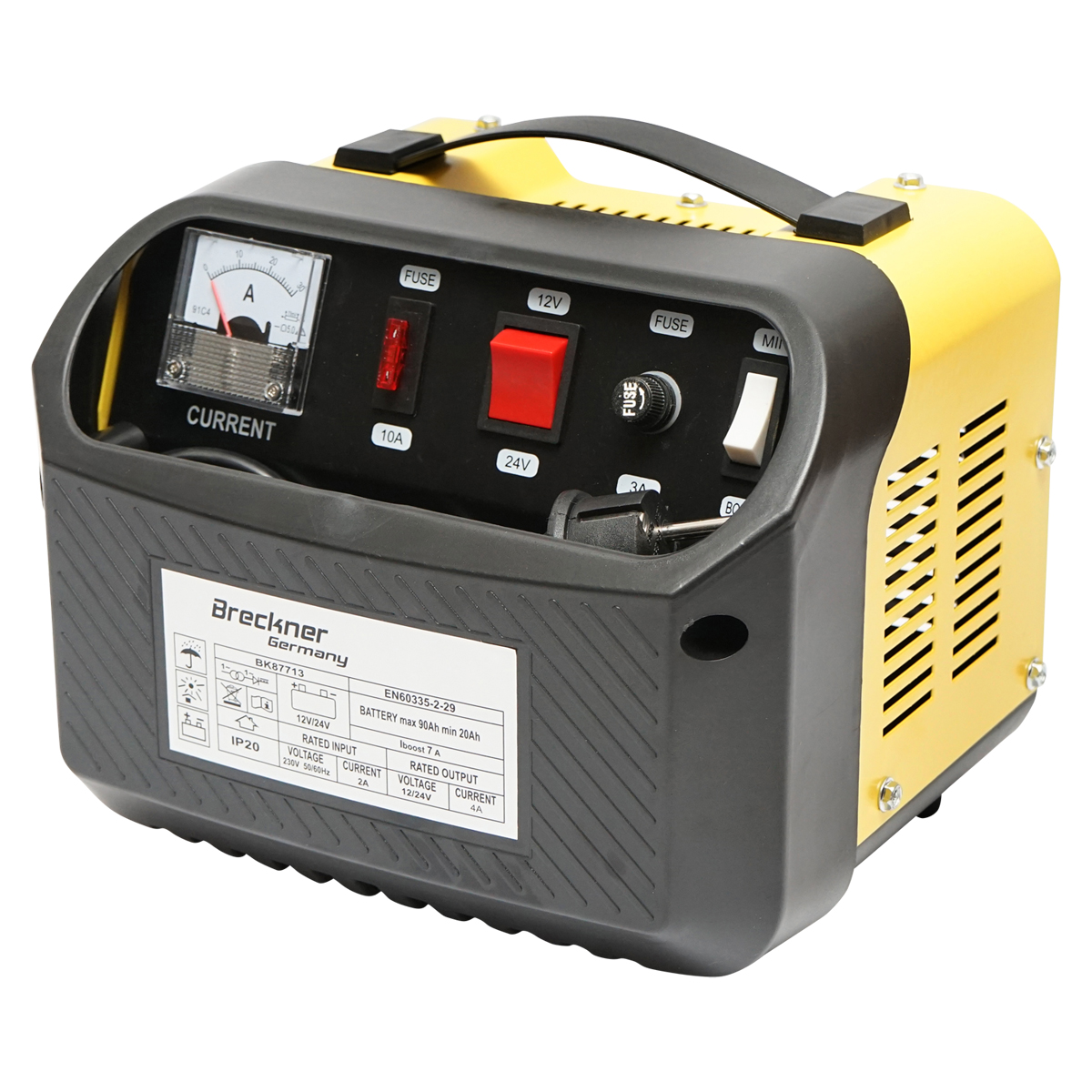 Redresor incarcator baterie auto 12/24V 5A 230V/140W pentru baterii 20-90Ah Breckner Germany - imagine 12