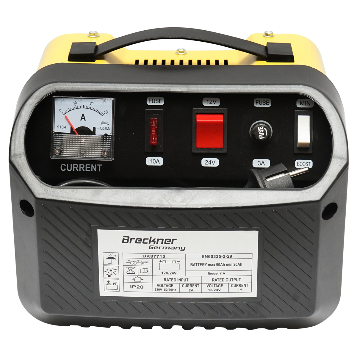 Redresor incarcator baterie auto 12/24V 5A 230V/140W pentru baterii 20-90Ah Breckner Germany - imagine 11