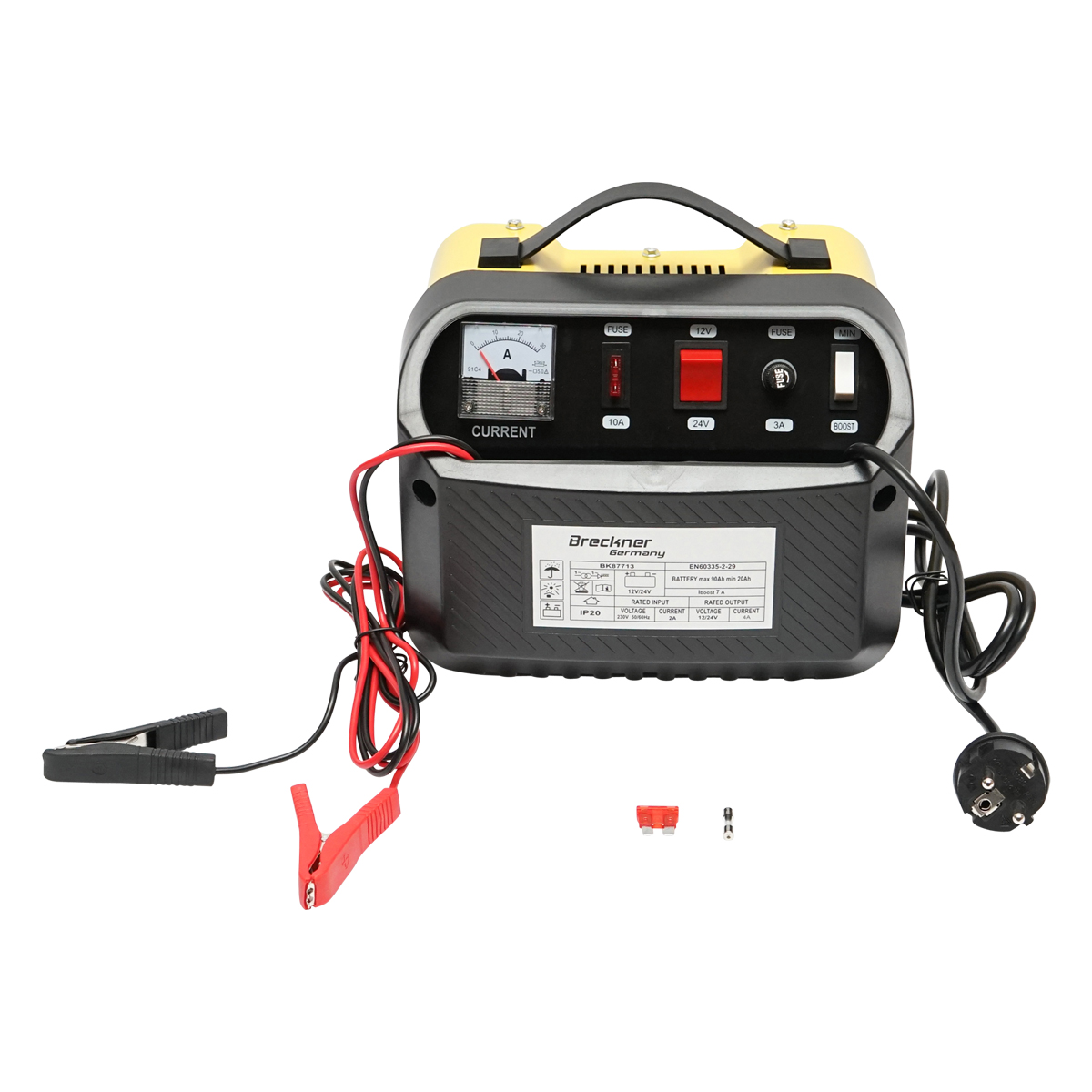 Redresor incarcator baterie auto 12/24V 5A 230V/140W pentru baterii 20-90Ah Breckner Germany - imagine 4