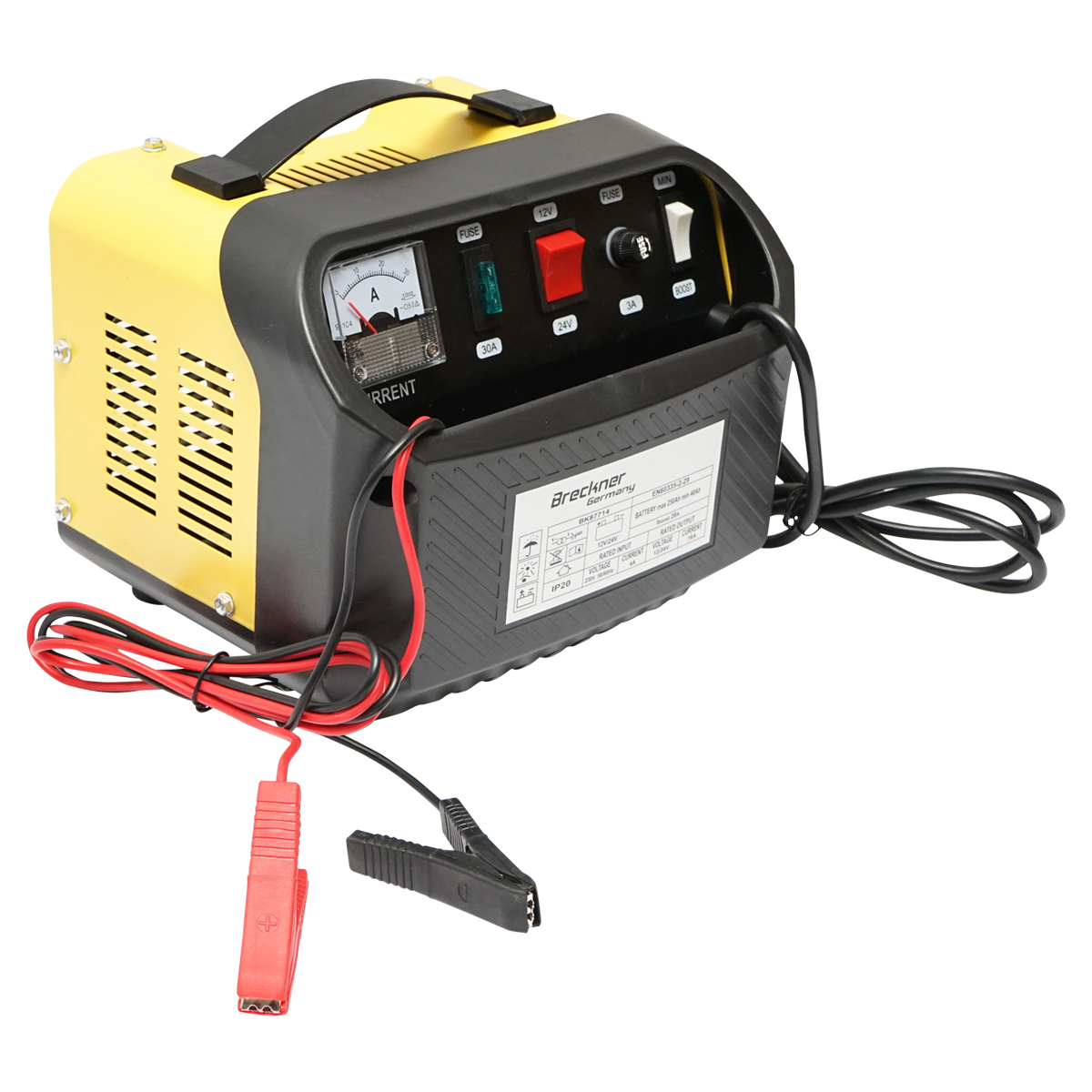 Redresor incarcator baterie auto 12/24V 20A 230V/566W pentru baterii 40-250Ah Breckner Germany - imagine 3