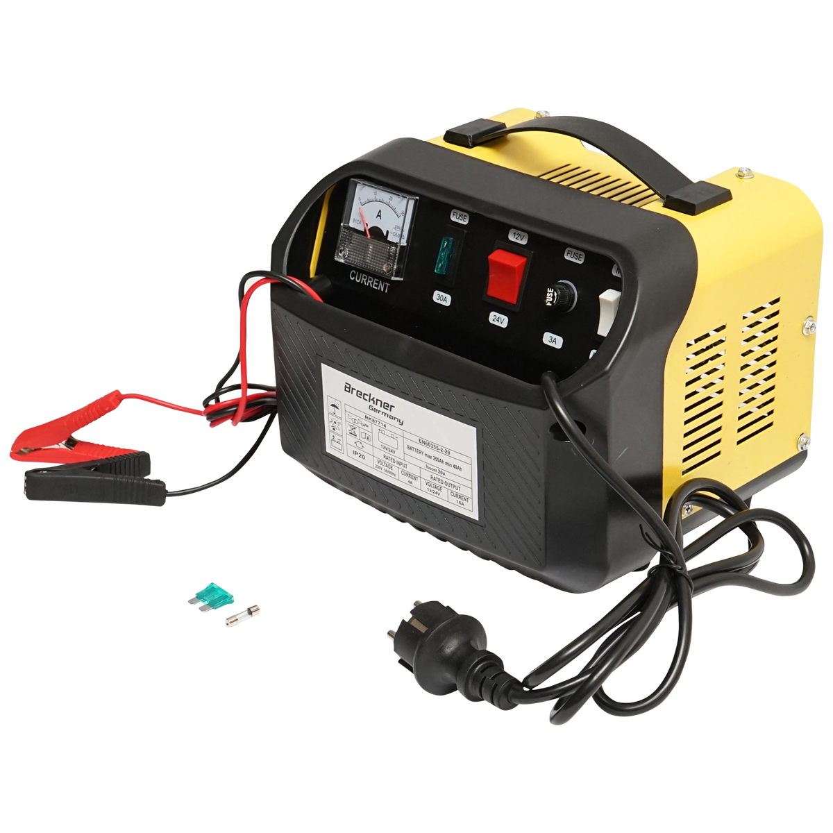 Redresor incarcator baterie auto 12/24V 20A 230V/566W pentru baterii 40-250Ah Breckner Germany - imagine 2