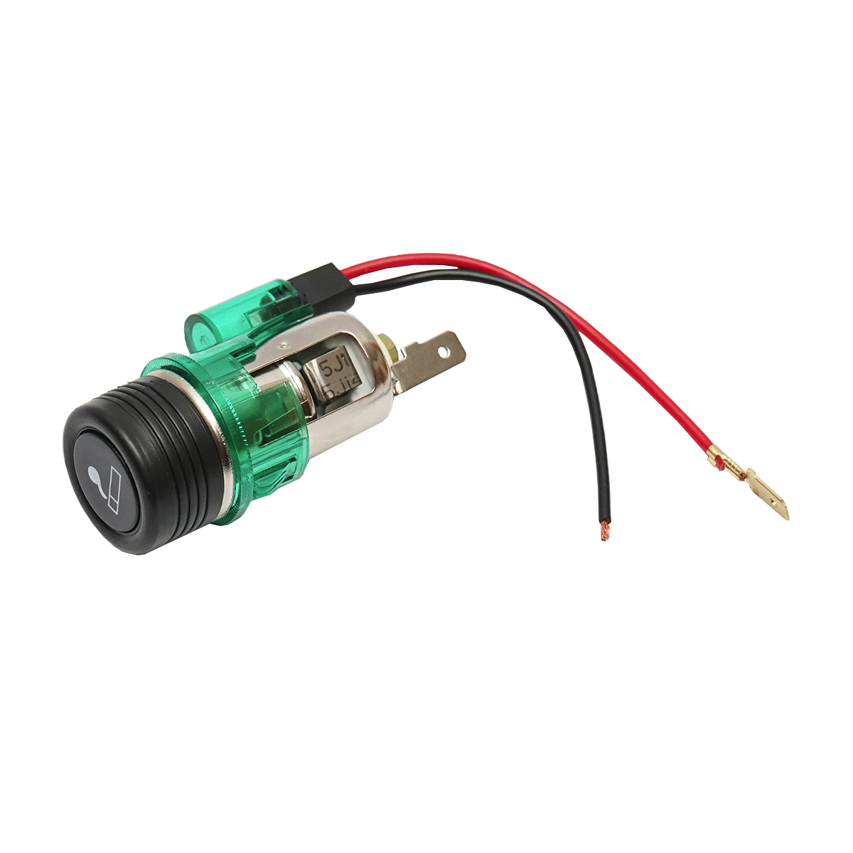 Priza cu bricheta auto universala 12V fi28, cu lumina integrata verde Breckner Germany - imagine 2