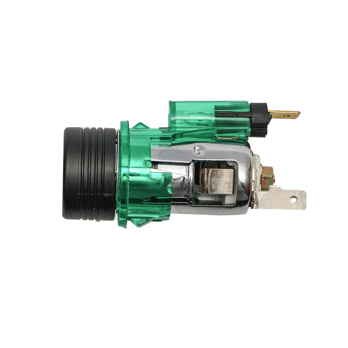 Priza cu bricheta auto universala fi28 12/24V 10A, cu lumina integrata verde Breckner Germany - imagine 3