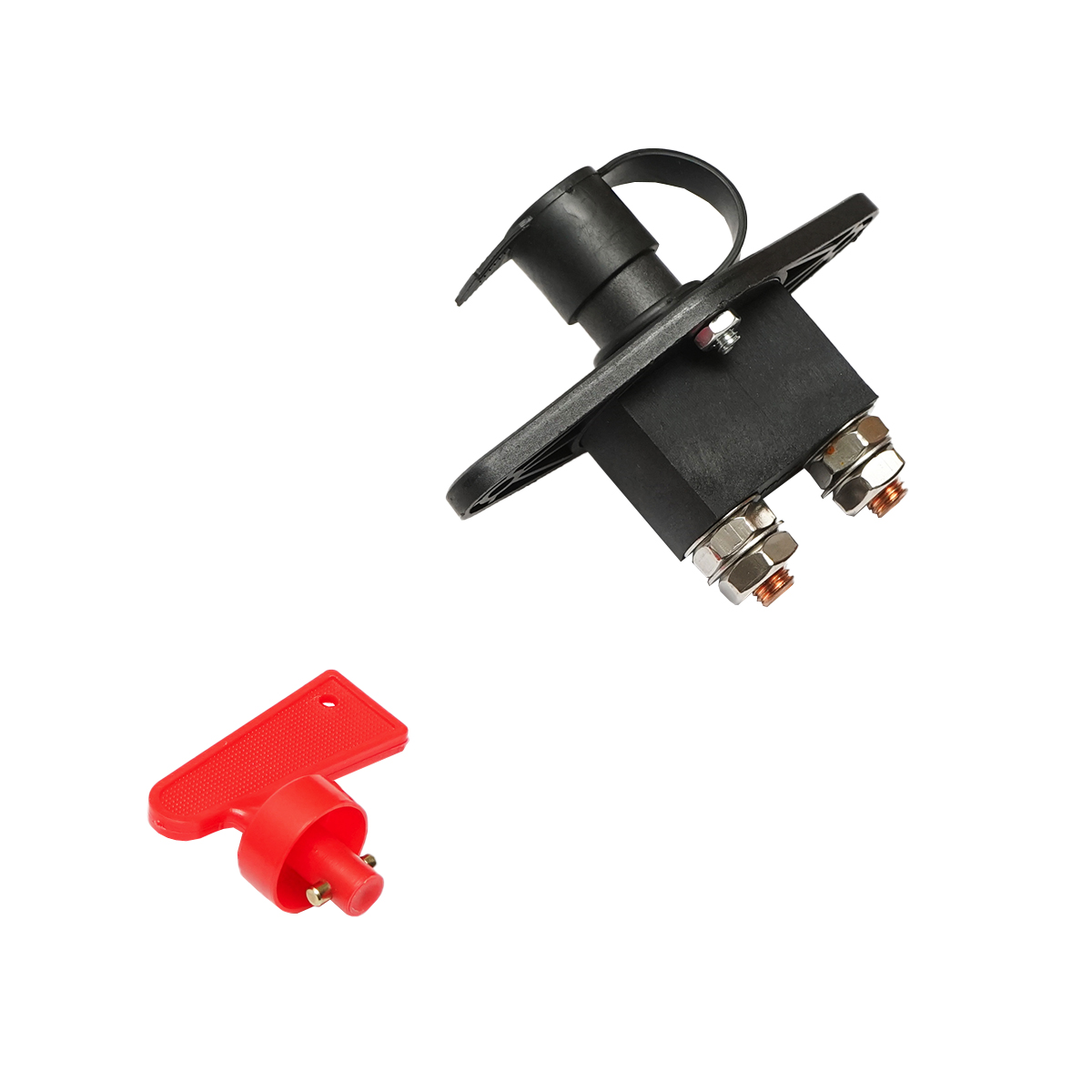 Contact general 12/24V conector cupru M10, cheie plastic cu protectie, distanta de prindere 100mm Breckner Germany - imagine 3