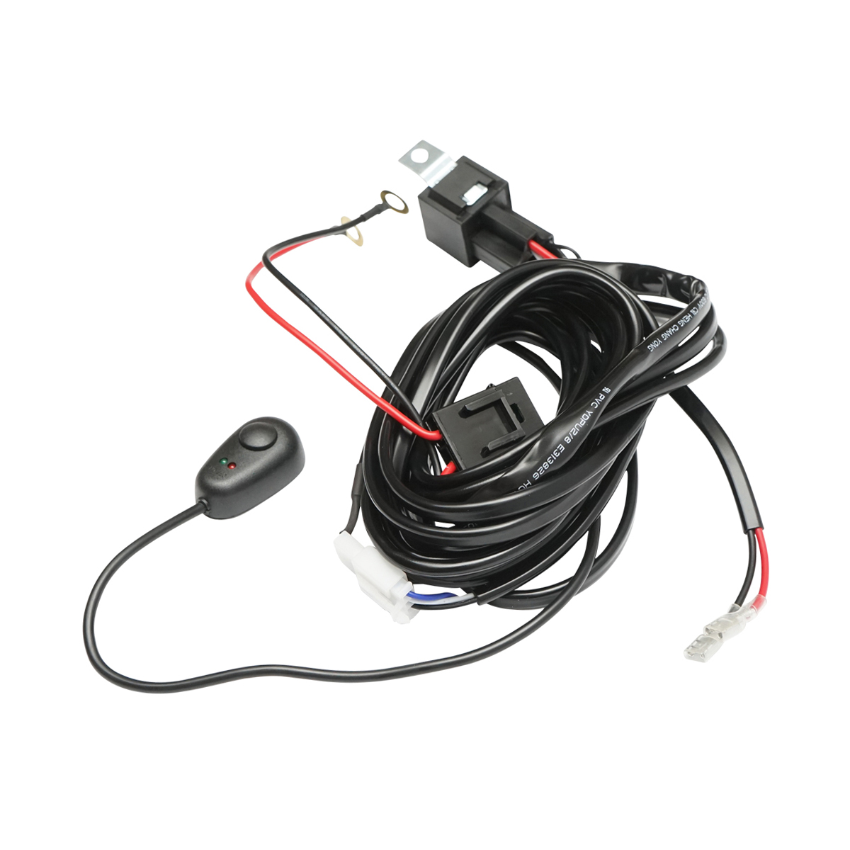 Cablaj cu buton releu si siguranta pentru proiectoare DC 12V - imagine 2